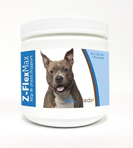 Healthy Breeds American Staffordshire Terrier Z-Flex Max Hip and Joint Soft Chews 50 Count by HealthyBreeds