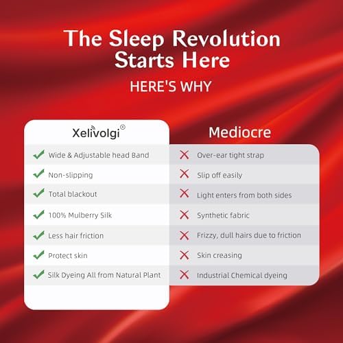 Silk Sleep Mask for Women and Men, Side Sleeper, 22 Momme Pure Mulberry Silk Total Blackout 100% Mulberry Eye Mask with Adjustable Headband Full Size, Eye Masks for Sleeping and Travel - Image 5