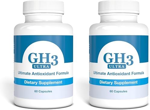 Nattura G-H3 Ultra, Ultimate Antioxidant Formula - New, Improved Anti-Aging Complex (Ginkgo Biloba, R-Alpha Lipoic Acid, Coenzyme Q10, Acetyl L-Carnitine, Vitamin B6) - 60 Caps (Pack of 2) by Nattura
