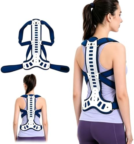 Adjustable Spine Posture Corrector for Back Support,2026 New Full Scoliosis Back Brace Posture Corrector for Kyphosis and Vertebral Compression Fracture Men and Women (Blue, Large) by Abovethestandardisourway%EF%BC%81