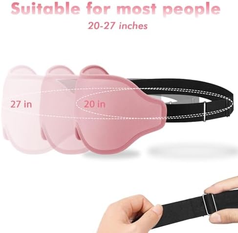 Sleep Mask for Men and Women, Lash Extensions 3D Eye Mask, Pink - Image 5