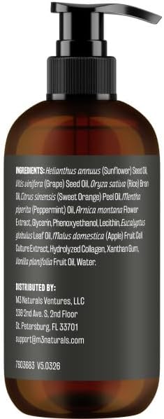 Sore Muscle Massage Oil & Lymphatic Drainage Massager Kit, 8 fl oz by M3 - Image 4