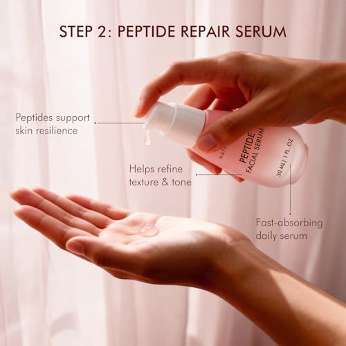 Natural Amor Skincare Set (3 Products) – Triple Collagen Cream 1.7oz, Peptide Serum 1oz & Toner – Hydrating & Firming Skin Care Set – Daily Routine - Image 4