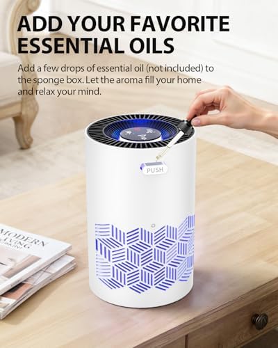 FreAire Air Purifiers for Bedroom Up to 1086 Ft², KN6391RGB, White - Image 6