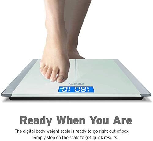 Etekcity Digital Electric Bathroom Scale for Body Weight, 400 lbs, White - Image 4