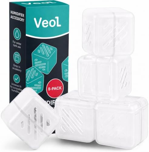 Universal Humidifier Cartridge Refills, Water Tank Accessory, 5 Pack by VEOL