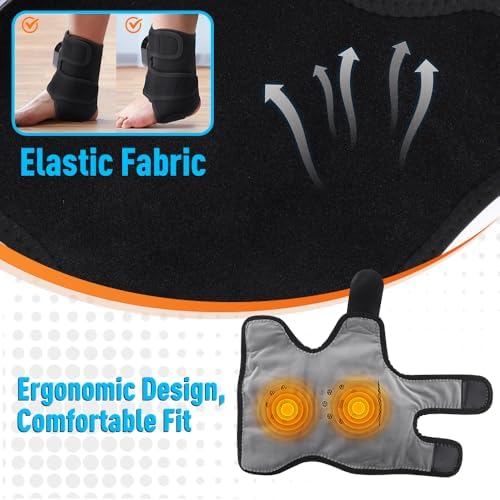 Foot Massager for Neuropathy Plantar Fasciitis, Ankle Massager Heat Pad - Image 5