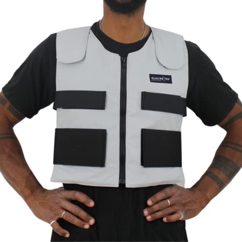 Glacier Tek Cool Vest Personal Cooling, 59 Degrees for 2.5 hours 8 Cool Packs, Recharge in 30 Minutes by GlacierTek