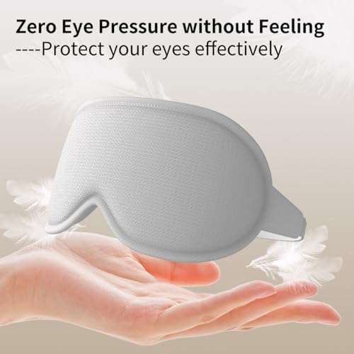 Easysleep Sleep Eye Mask for Side Sleeper Men Women Sleeping Mask for Light Blocking Zero Eye Pressure 3D Eye Cover with Adjustable Strap Soft Breathable Night Blindfold for Travel - Image 4