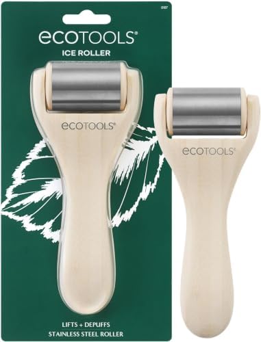 EcoTools Ice Roller, Stainless Steel Cooling Facial Roller & Neck Sculpting Tool, Depuff, Vegan & Cruelty-Free Self-Care Gift for Beginners & Experts, 1 Count (Pack of 8) by EcoTools