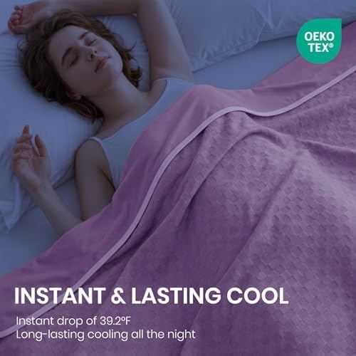 Topcee Cooling Blanket 90"x90" for Hot Sleepers Summer Cold Blanket - Image 2