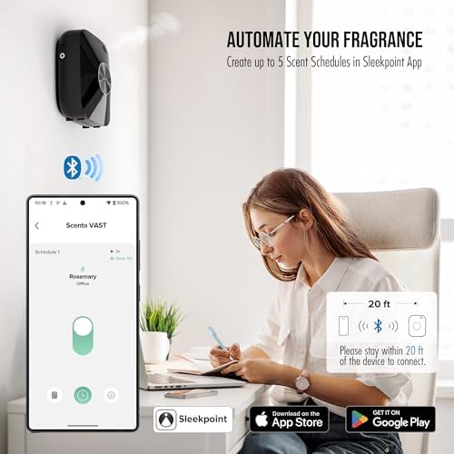 Airversa ANA Smart Waterless Diffuser Starter Kit for Room, Black - Image 4