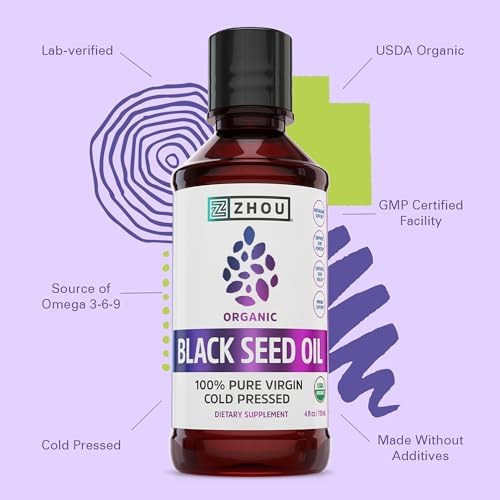 ZHOU Organic Black Seed Oil - Nigella Sativa - 4 Fl Oz (Pack of 1) - Image 4