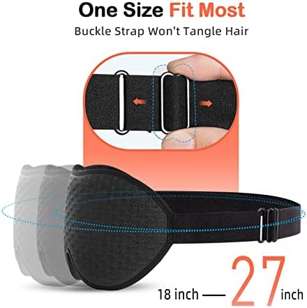 INNELO Sleep Mask for Side Sleeper, 3D Zero-Pressure, 100% Blackout, Nap - Image 6