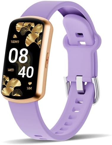 Health Fitness Tracker, Smart Watch with 24/7 Heart Rate, Activity Tracker with Blood Pressure and Blood Oxygen Monitor, 120 Sport Mode Waterproof Sleep Tracker for Women Men by JYUAJOI
