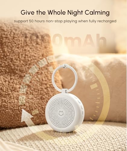 Sleep Sound Machine, Portable White Noise Machine with 29 Sounds, Lullaby, Adjustable 32 Volumes, Sleep Timer for Sleeping - Image 2