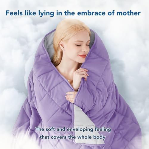 Topcee Weighted Blanket for Adults (15lbs 48"x72"), Minky Dots Heavy Blanket for Woman, Man Sleeping, Soft, Cozy and Cooling Weighted Throw Blankets, Machine Washable, Grey - Image 3
