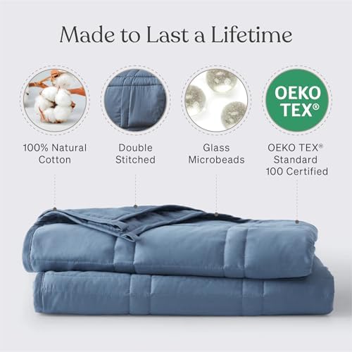 Baloo Weighted Blanket for Adults 20 lb Full/Queen (Dusk, 80"x87") - Image 3