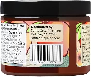 Santa Cruz Paleo Electrolyte Powder, Peach Flavor, Sugar Free Hydration Drink Mix with Himalayan Pink Salt, Sea Salt, Magnesium Glycinate, Potassium Chloride, Sweetened with Stevia, 30 Servings - Image 5