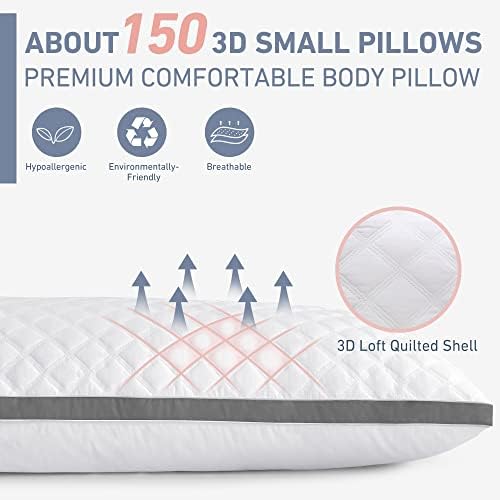 Leeden Body Pillow Insert 20 x 54 for Side Sleepers White Support - Image 4