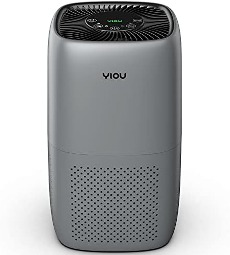 Air Purifier for Home Large Room Up to 547ft²,H13 True HEPA Filter for Allergies Pets Smokers,24db Smart Air Filter Block Most Pet Dander Pollen Smoke,Available for California,Grey by YIOU