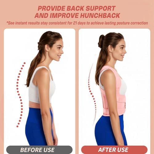 Back Brace & Posture Corrector for Women, Adjustable Back Support - Image 2