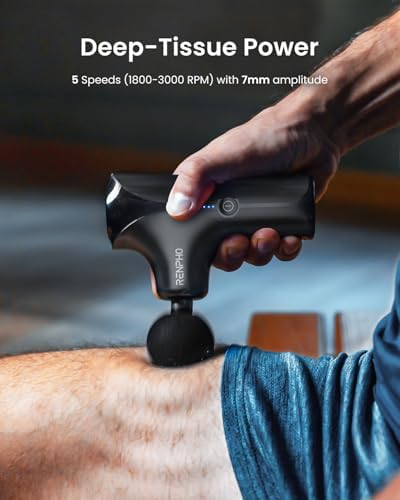 RENPHO Mini Thermacool Massage Gun with Heat and Cold, Pocket-Sized, Small - Image 4