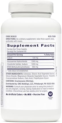 GNC Triflex Caplets, Supports Joint Mobility, Glucosamine, 240 Count - Image 2