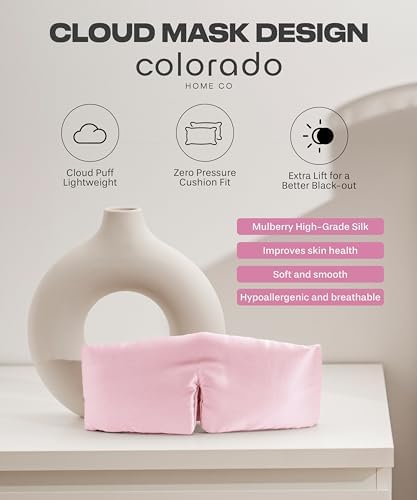 SUNDAYSILKS™ | Adjustable Silk Sleep Mask for Side Sleeper | Cloud-Like Comfort, Weighted for Deep Sleep | Soft Sleep Face Mask for Women & Men, Full Blackout, Cooling Silk Eye Mask for Sleeping - Image 3