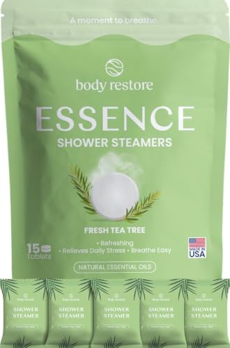 BodyRestore Shower Steamers Aromatherapy, Self Care Gifts, Essence 15 Pack by BodyRestore