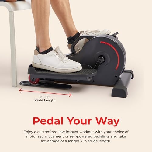 Sunny Health & Fitness Under Desk Pedal Elliptical Machine Leg Exerciser - Image 3