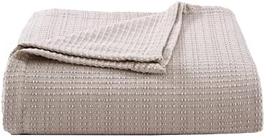 Tommy Bahama - Twin Blanket, Naturally Soft & Breathable Bedding for Couch or Bed, Lightweight for Year Round Comfort (Woven Textured Natural Brown) (Pack of 2) - Image 3
