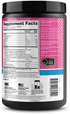 Optimum Nutrition Amino Energy Powder Plus Focus, with BCAA, Electrolytes, and Caffeine, Watermelon, 30 Servings (Packaging May Vary) (Pack of 6) - Image 4