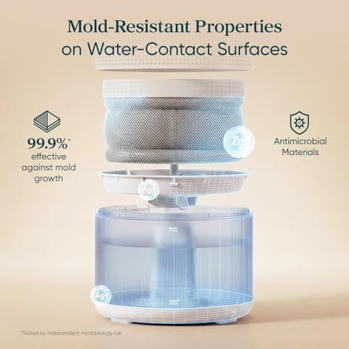 Levoit Evaporative Humidifiers for Bedroom, 19dB, Superior Studio Smart - Image 3