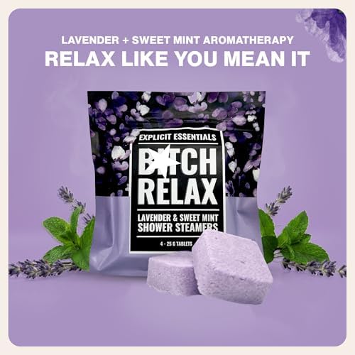 Explicit Essentials B Relax Shower Steamers | Lavender Mint Aromatherapy Shower Steamers for Relaxation & Stress Relief | Spa Shower Gift for Self-Care, Birthdays & Holidays - Image 5