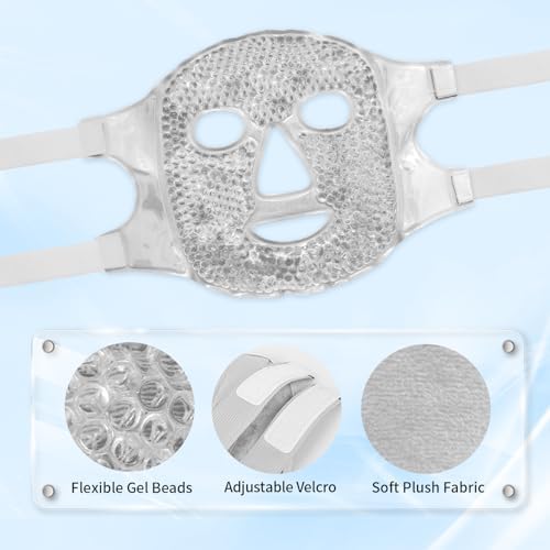 Cold Face Eye Masks Ice Face Mask Hot Cold Compress - Image 3
