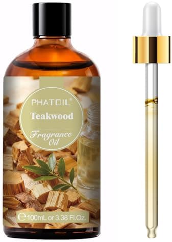PHATOIL Teakwood Fragrance Oil for Diffuser Aromatherapy 3.38FL.OZ by PHATOIL