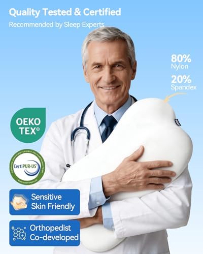 Cervical Neck Pillow for Sleeping, Memory Foam Pillows, Pure White - Image 7
