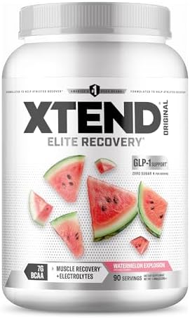 Xtend Original BCAA Powder, Zero Sugar, Watermelon Explosion, 90 Serv by Xtend