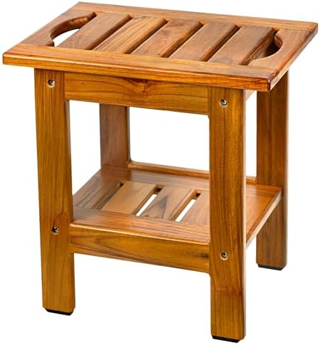 VaeFae Teak Shower Bench, Small Bench by VaeFaeDirect