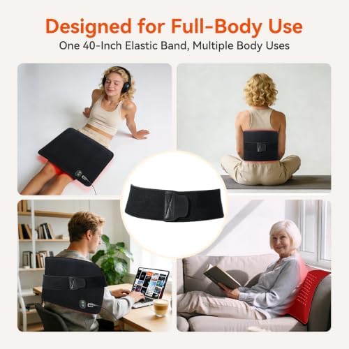 Full Body Red Light Therapy Mat with 140 LEDs, 18.5" x 14" - Image 3