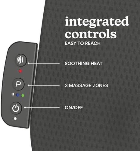 Homedics Ultra Slim Shiatsu Massage Cushion with Heat – Full Back Coverage - Image 3