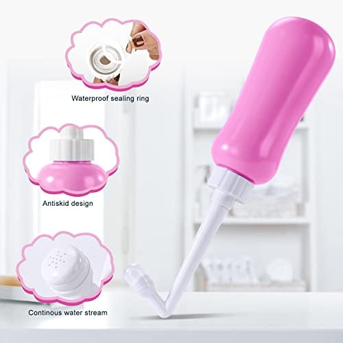 Portable Bidet Travel Large Capacity 15.8oz Personal Toilet Handheld Pink - Image 2