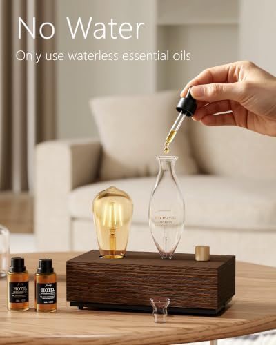 Waterless Diffuser, Rechargeable Battery 9H Runtime,3 Color Light with Bulb - Image 5