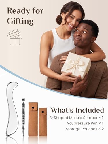 Rena Chris Stainless Steel Muscle Scraper Tool and Acupressure Pen 2-Pieces - Image 7