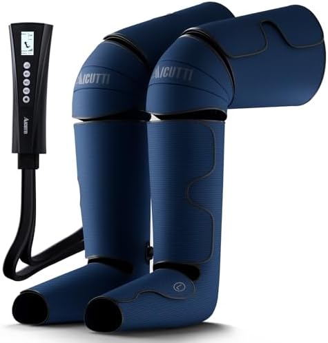 AICUTTI Air Compression Leg Massager with Heat for Foot, Calf, Knee & Thigh - Gifts for Christmas, Mother's Day, Father's Day - Leg Massage Boots for Women & Men - Relieves Muscle Tension and Pain by AICUTTI