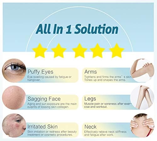 ESARORA Ice Roller for Face & Eye, Puffiness, Migraine, Pain Relief and Minor Injury, Skin Care Products, Blue - Image 5