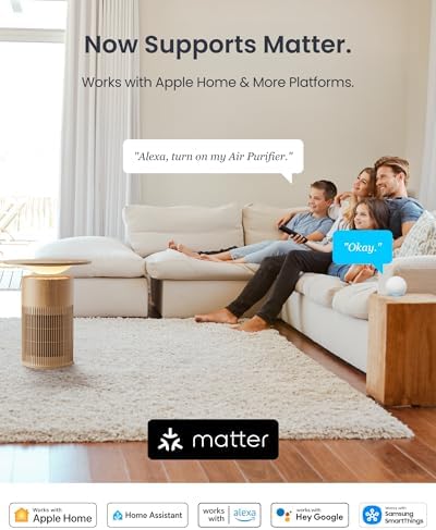 SwitchBot Air Purifier for Home Large Room, Matter, Up to 3620 ft², Air Purifier for Wildfire Smoke, Pets, Odors, 20dB, Washable Pre-filter, Pet Mode, RGB Light, Work with Alexa, HomeKit, Google Home - Image 5