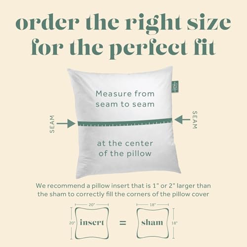 ComfyDown 14x14 Throw Pillow Inserts (Set of 2), Down & Feather Fill, 100% Cotton Cover, Made in USA – Premium Soft Decorative Pillow Forms Sham Stuffers for Bed, Sofa & Couch - Image 3