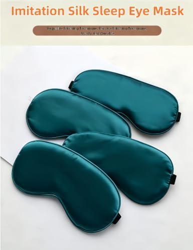 Double-Sided Mulberry Silk Eye Mask, Green - Image 2